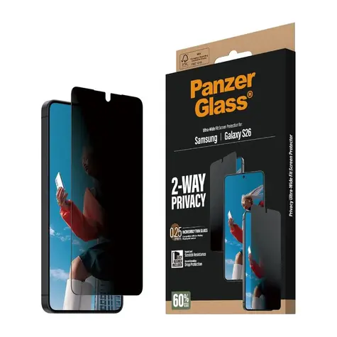 PanzerGlass Privacy Samsung Galaxy S26 s instalačním rámečkem