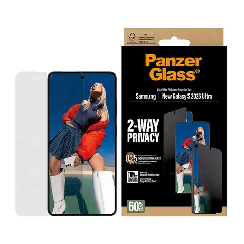 PanzerGlass Privacy Samsung Galaxy S26 Ultra s instalačním rámečkem