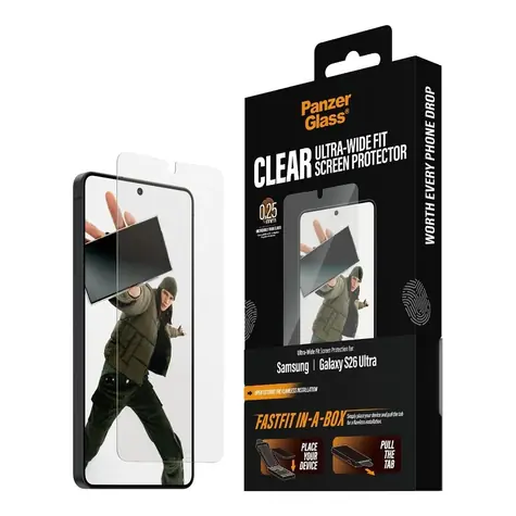 PanzerGlass Samsung Galaxy S26 Ultra s bezprašným aplikačním boxem