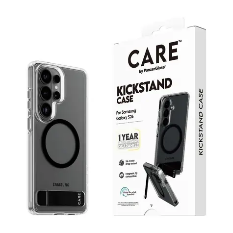 PanzerGlass CARE kryt Samsung Galaxy S26 čirý/černý Kickstand Qi