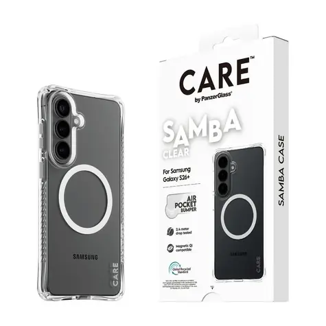 PanzerGlass CARE kryt Samsung Galaxy S26+ Samba čirý/bílý Qi