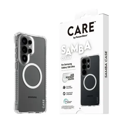PanzerGlass CARE kryt Samsung Galaxy S26 Ultra Samba čirý/bílý Qi
