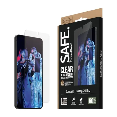 PanzerGlass SAFE Samsung Galaxy S26 Ultra s instalačním rámečkem