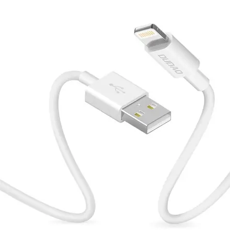 Dudao Datový kabel  L1L / USB-A / Lightning 3A / 1 m / bílá