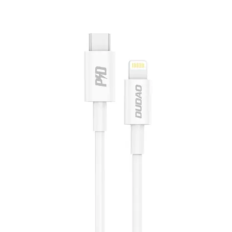 Dudao Datový kabel  L6X / USB-C / Lightning 20W / 1 m / bílá