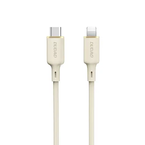Dudao Datový kabel  L7SCL / USB-C / Lightning 30W / 1 m / béžová