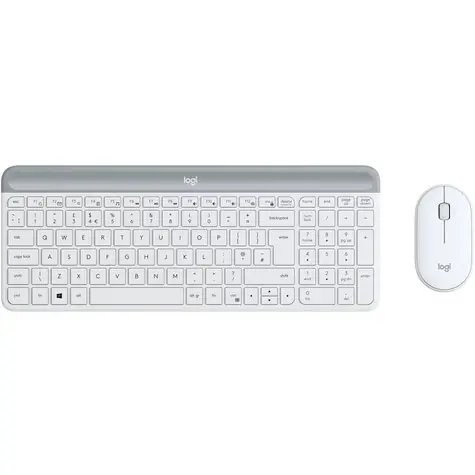Logitech Slim Wireless Combo MK470 CZ+SK bílá / bezdrátová sada klávesnice a myši / CZ+SK verze