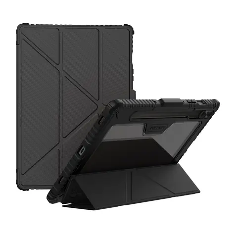 Rozbaleno - Nillkin Bumper PRO Protective Stand Case Multi-angle pro Samsung Galaxy Tab S9/S10 FE Black