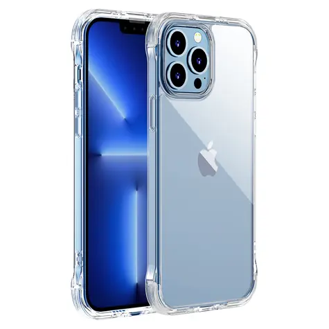 Joyroom JR-BP955 Defender Series Zadní Kryt s háčky a stojánkem pro Apple iPhone 13 Pro čirá