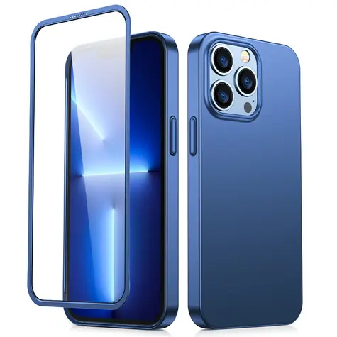 Joyroom JR-BP935 Zadní Kryt pro Apple iPhone 13 Pro + ochranné sklo modrá