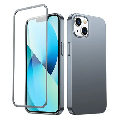 Joyroom JR-BP927 Zadní Kryt pro Apple iPhone 13 + ochranné sklo šedá