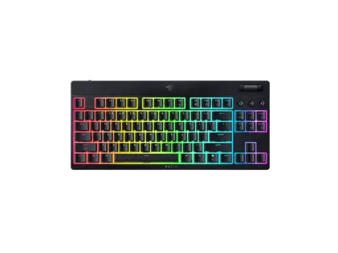 Razer BlackWidow V4 Low-profile Tenkeyless HyperSpeed Green Switch černá / bezdrát. Herní klávesnice / mech. / US