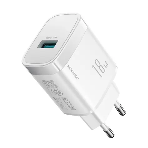 Joyroom JR-TF4 síťová nabíječka bílá / USB-A / 18W