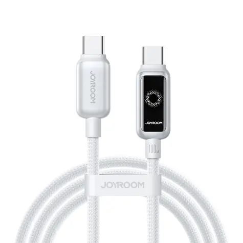Joyroom S-A55 StarFlight Nabíjecí kabel USB-C (M) - USB-C (M) 100W 1.2m bílá