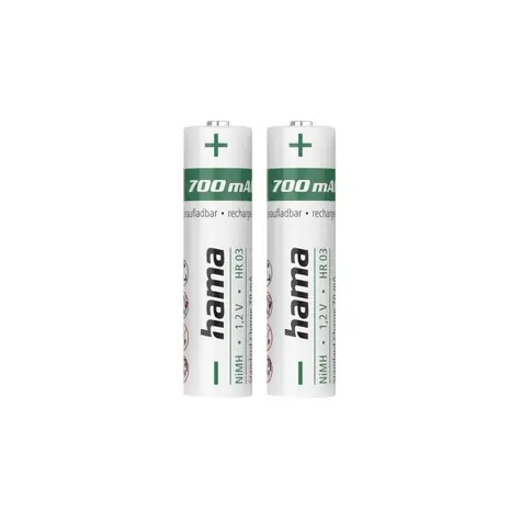 Hama nabíjecí baterie AAA Micro 700 mAh 2ks / Ni-MH