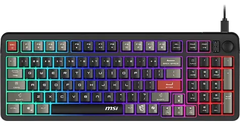 MSI FORGE GK110 černá / herní klávesnice / drátová / membránová / RGB / USB-A / CZ+SK Layout