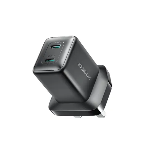 Joyroom JR-TCG17 černá / Cestovní nabíječka / UK zástrčka / 2x USB-C 