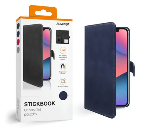 Aligator Pouzdro Stickbook vel.L / modré