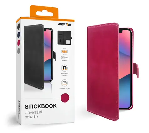 Aligator Pouzdro Stickbook vel.XL / růžové