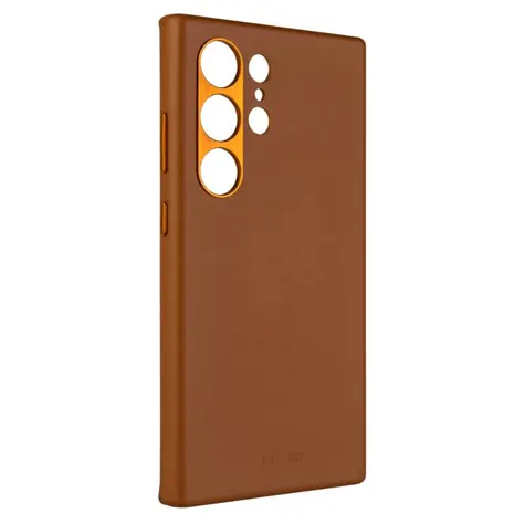 Rozbaleno - FIXED Kožený zadní kryt MagLeather s podporou MagSafe pro Samsung Galaxy S24 Ultra hnědá / rozbaleno