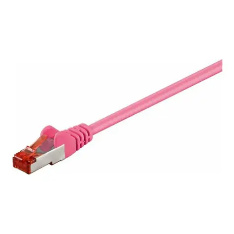 MicroConnect CAT6 S/FTP 10m růžová / LSZH