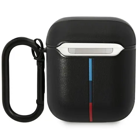 BMW Kryt pro AirPods 1/2 kožený,zakřivený,s patinou černá