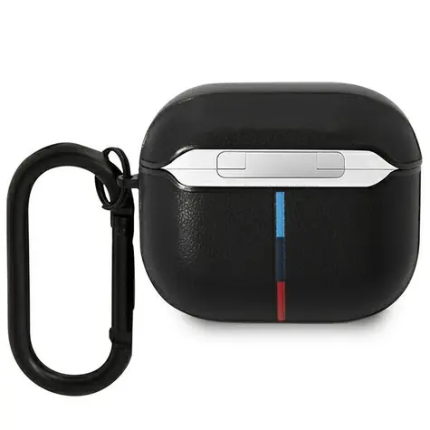 BMW Kryt pro AirPods 3.generace kožený,zakřivený, s logem černá