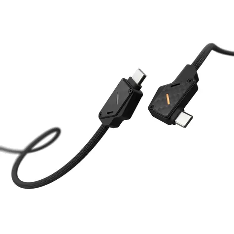 Aulumu M07 Datový a nabíjecí kabel USB-C Carbon Fiber 2m, Černá
