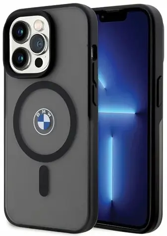 BMW Zadní kryt Signature MagSafe pro iPhone 14 Pro černá
