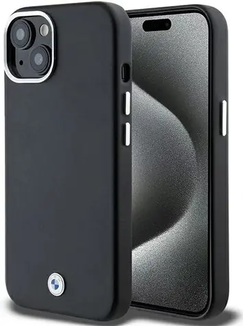 BMW Zadní kryt kovový Signature MagSafe pro iPhone 14/15/13 černá