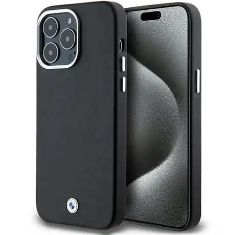 BMW Zadní kryt Signature Wrapped MagSafe pro iPhone 15 Pro Max černá