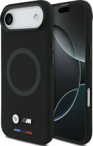 BMW Zadní kryt silikonový s logem MagSafe pro iPhone Air černá