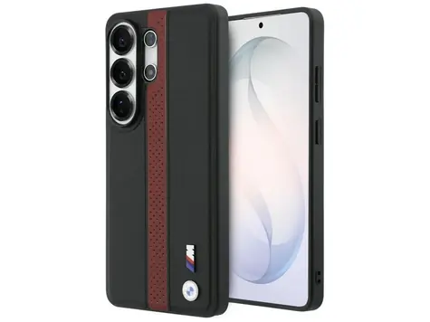 BMW Zadní kryt perforovaný s pruhem a logem MagSafe pro Samsung Galaxy S26 Ultra červená
