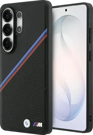 BMW Zadní kryt Tricolor Metal s logem MagSafe pro Samsung Galaxy S26 Ultra černá