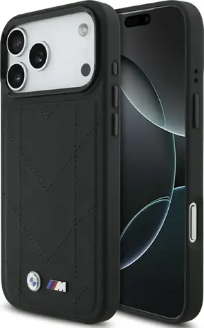BMW Zadní kryt pročívaný s logem MagSafe pro iPhone 17 Pro Max černá