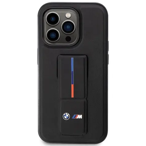 BMW Zadní kryt pevné pouzdro Grip Hot Stamp pro iPhone 14 Pro Max černá