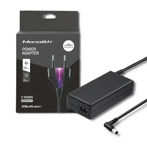 Rozbaleno - Qoltec 51775 Adaptér pro Samsung monitory 40W / 19V / 2.1A / 6.5x4.4 mm / rozbaleno