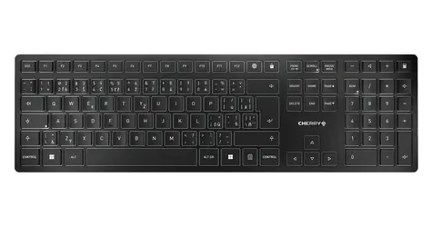 Rozbaleno - Cherry KW 9100 SLIM černá / Klávesnice / CZ+SK layout / 108 kláves / USB-C / rozbaleno