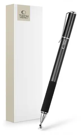 Rozbaleno - Tech-Protect Stylus Pen černá / Stylus / kapacitní / univerzální / rozbaleno