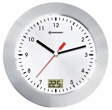 Bresser MyTime Bath bílá / Rádiově řízené hodiny
