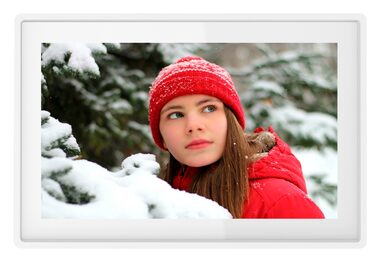 Denver PFF-1021 bílá / digitální fotorámeček / 10.1" IPS Touch / 1280x800 / Wi-Fi / Pamět: 16GB