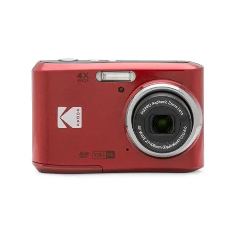 Kodak Friendly Zoom FZ45 červená / 2.7" LCD / 16 MPix BSI CMOS / 4x optický zoom / SD