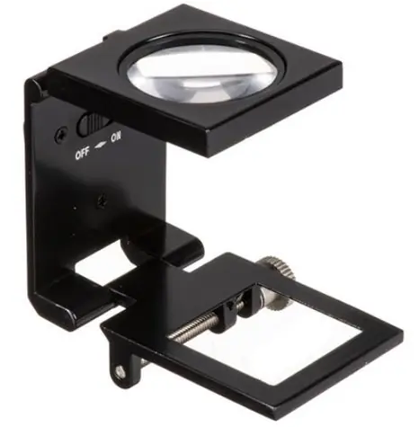 Konus Linen Tester 55x50mm / Stolní Lupa / 6x / LED