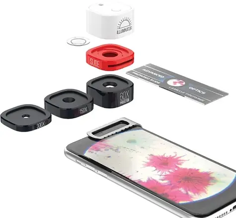Konus Micro-clip / Mikroskop pro smartphone / 60x/150x/300x
