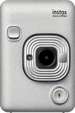 Fujifilm Instax mini LiPlay bílá / Instantní fotoaparát / LCD / CMOS / 2560 x 1920 / formát papíru 86 x 56 mm / ISO 1600