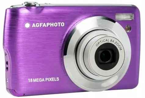 AgfaPhoto Realishot DC8200 fialová / Digitální fotoaparát / 2.7" LCD / 18 Mpx / SD
