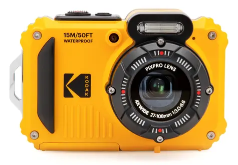 KODAK WPZ2 žlutá / 2.7" LCD / 16 MPix BSI CMOS / 4x optický zoom / SD
