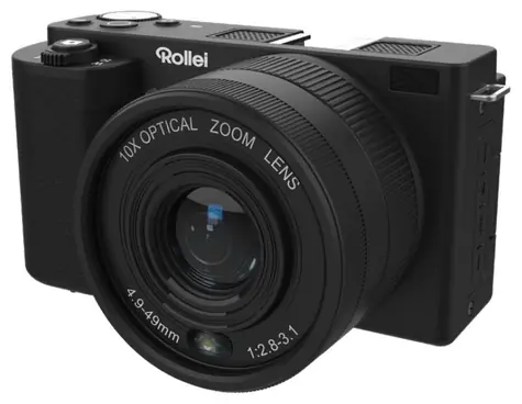 Rollei Compactline 10x Flip Screen černá / 64Mpix / 10x zoom / Vyklápěcí 2.88 LCD / 4K video / microSD