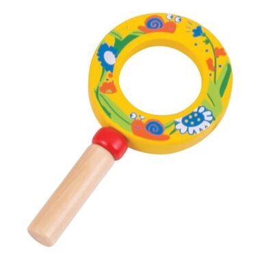 Bigjigs Toys minilupa žlutá 1ks  