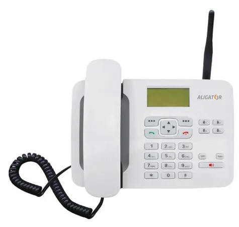 Aligator T100 stolní GSM mobilní telefon bílá 